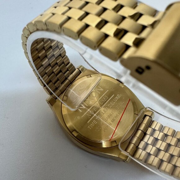 Nixon Time Teller Deluxe All Gold Watch - Picture 7 of 7